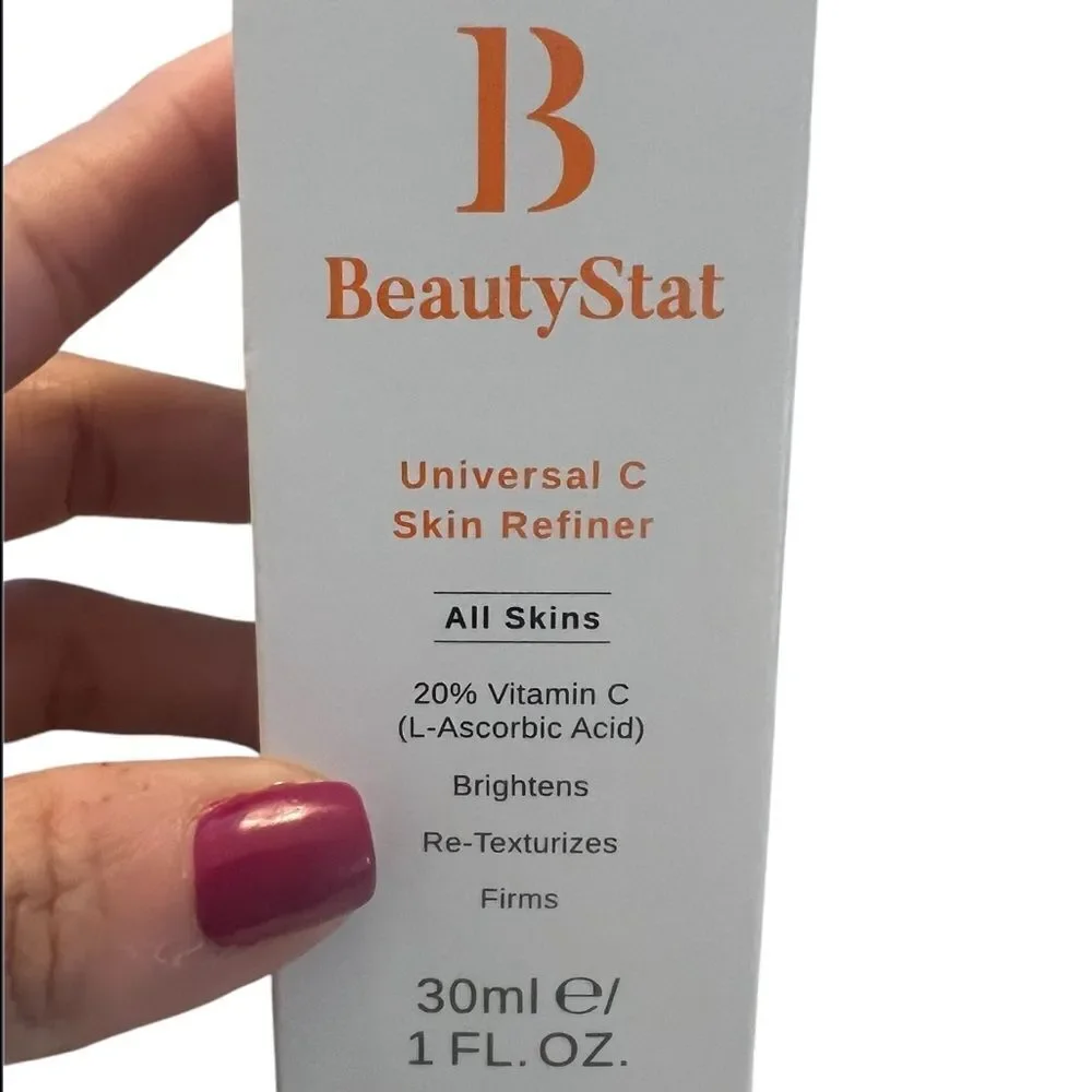 NIB BeautyStat Universal C Skin Refiner 20% Vitamin C‎ Brightening Serum, 1-oz